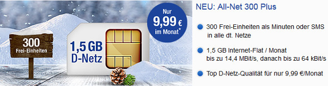 GMX WEB.DE All-Net 300 Plus Handytarif