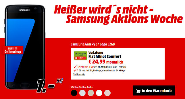 Media Markt Galaxy S7 Edge D1 Allnet Flat