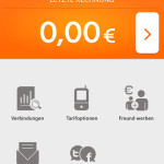 Mein Simyo App Startbildschirm